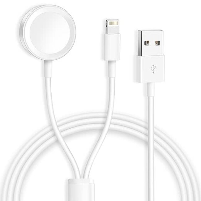 Techy Dual Charging Cable For Apple Watch & Lightning