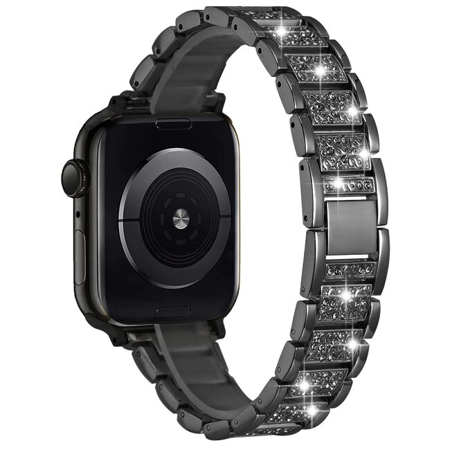 For Apple For Apple Watch Size Ultra 49/42/44/45mm Gem Diamond Bling Zinc Alloy Watch Band