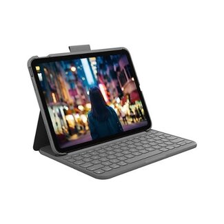 Techy Logitech - Slim Folio Keyboard Case for Apple iPad (10th Gen)