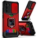For Samsung For Samsung Galaxy s24 Multi-Functional Card Magnetic Ring Stand Hybrid Camera Case Cover