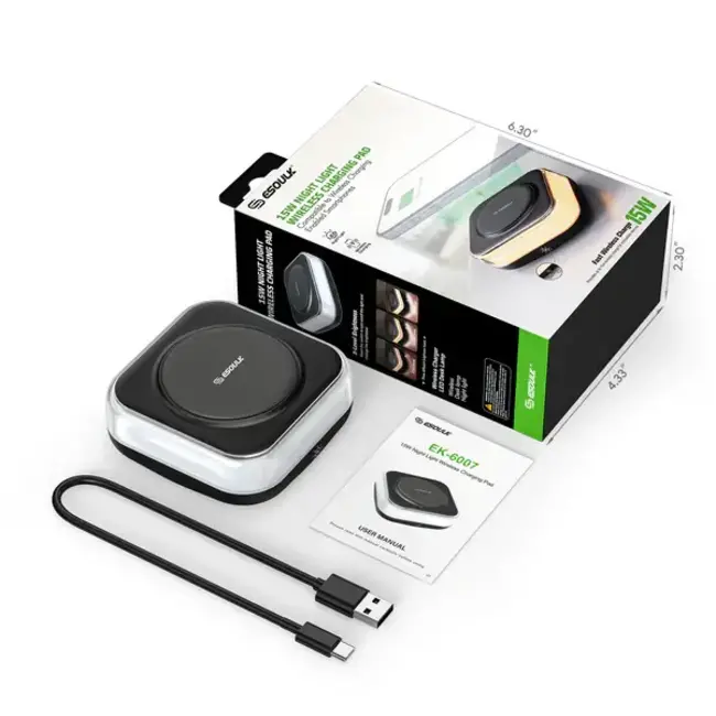 Esoulk Esoulk 15W NIGHT LIGHT WIRELESS CHARGING PAD