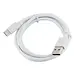 Techy USB to Type C Round Cable 3 FT White