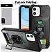 For Apple [PolyBag] For Apple iPhone 11 Multi-Functional Card Magnetic Ring Stand Hybrid Camera