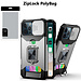 Techy [PolyBag] For Apple iPhone 16 Pro Max 6.9 inch Multi-Functional Card Magnetic Ring Stand Hybrid Camera