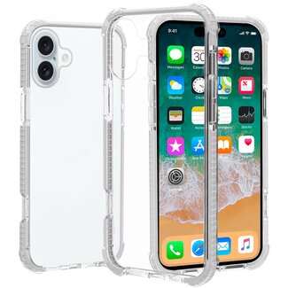 For Apple For Apple iPhone 16 6.1 inch Acrylic Tough 2.5mm Transparent ShockProof Hybrid Case Cover