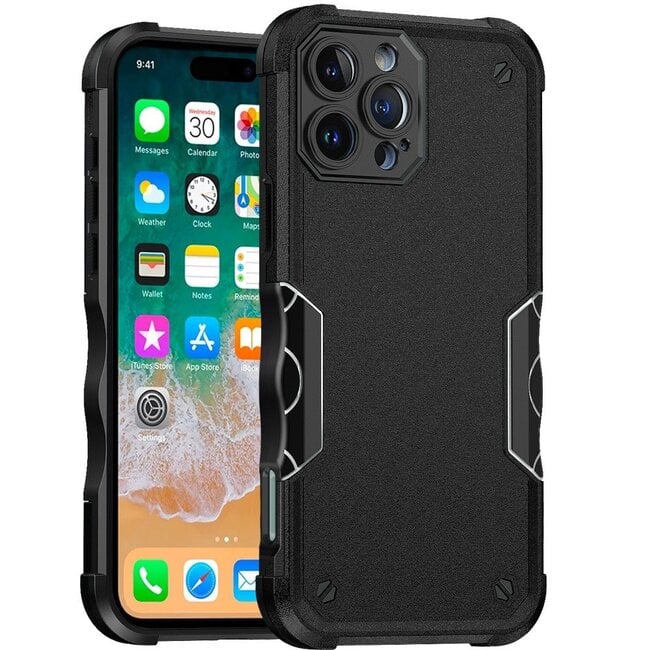 For Apple For Apple iPhone 16 Pro Max 6.9 inch Exquisite Tough Shockproof Hybrid Case Cover