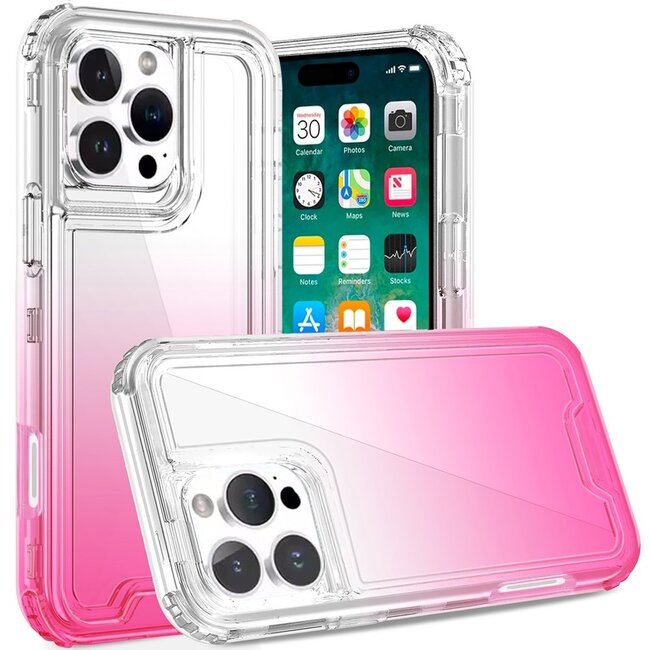 For Apple For Apple iPhone 16 Pro Max 6.9 inch 3in1 Two Tone Shockproof Transparent Hybrid Case