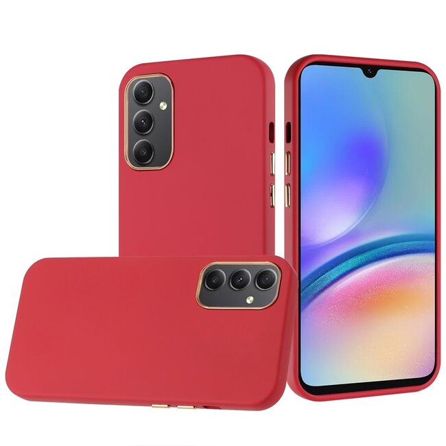 For Samsung For Samsung Galaxy A05s 5G Classy Slick Chromed Around Hybrid Case Cover