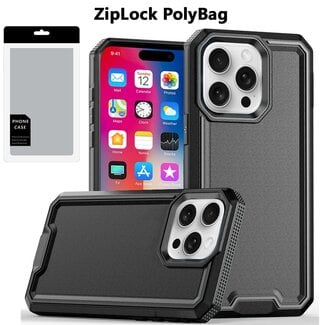 For Apple [PolyBag] For Apple iPhone 16 Pro 6.3 inch Rank Tough Strong Modern Fused Hybrid