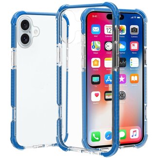 For Apple For Apple iPhone 16 Plus 6.7 inch Acrylic Tough 2.5mm Transparent ShockProof Hybrid Case Cover