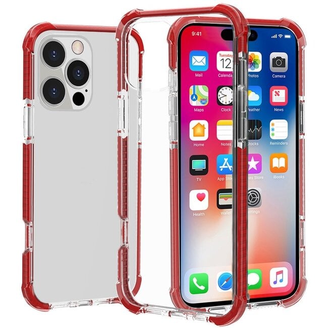 For Apple For Apple iPhone 16 Pro 6.3 inch Acrylic Tough 2.5mm Transparent ShockProof Hybrid Case Cover