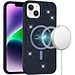 For Apple For Apple iPhone 13 / iPhone 14 6.1" Diamond Magnetic Circle with CD Pattern Hybrid
