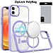 For Apple [PolyBag] For Apple iPhone 12 & iPhone 12 Pro Greatest Clear Acrylic Thick Metal Button Hybrid