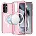 For Samsung For Samsung Galaxy s24 Sturdy Ultra Magnetic Circle Thick 3mm Transparent Hybrid