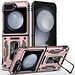 For Samsung For Samsung Z Flip 6 Utter Tough Metal Ring Movable Camera Window Hybrid Case Cover