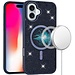 For Apple For Apple iPhone 16 6.1 inch Diamond Magnetic Circle with CD Pattern Hybrid