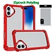 For Apple [PolyBag] For Apple iPhone 16 6.1 inch Ultimate CaseX Transparent Hybrid Case with Metal Buttons And Camera Edges