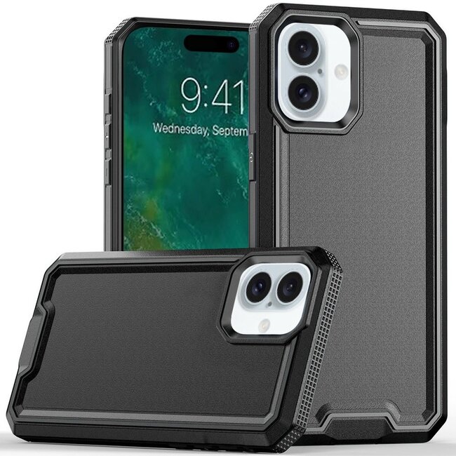 For Apple For Apple iPhone 16 6.1 inch Rank Tough Strong Modern Fused Hybrid Case Cover