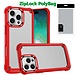 For Apple [PolyBag] For Apple iPhone 16 Pro Max 6.9 inch Ultimate CaseX Transparent Hybrid Case with Metal Buttons And Camera Edges