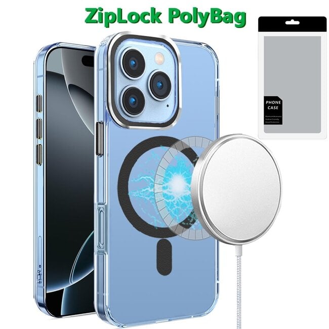 For Apple [PolyBag] For Apple iPhone 16 Pro 6.3 inch Matching Clear Transparent Circle Design