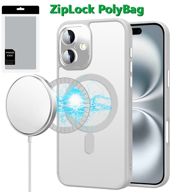 For Apple [PolyBag] For Apple iPhone 16 6.1 inch Complete Protection HQ Hybrid with Metal Tempered Camera Glass
