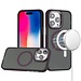 For Apple For Apple iPhone 16 Pro 6.3 inch Royal Magnetic Ring Skin-Touch HQ Metal Buttons/Camera Lip Hybrid