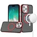 For Apple For Apple iPhone 16 Pro Max 6.9 inch Royal Magnetic Ring Skin-Touch HQ Metal Buttons/Camera Lip Hybrid