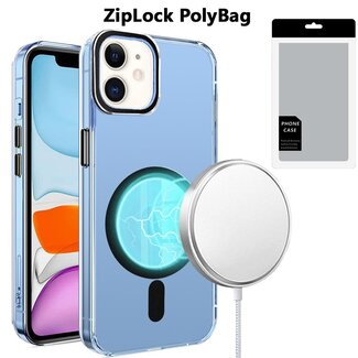 For Apple [PolyBag] For Apple iPhone 11 Matching Clear Transparent Circle Design