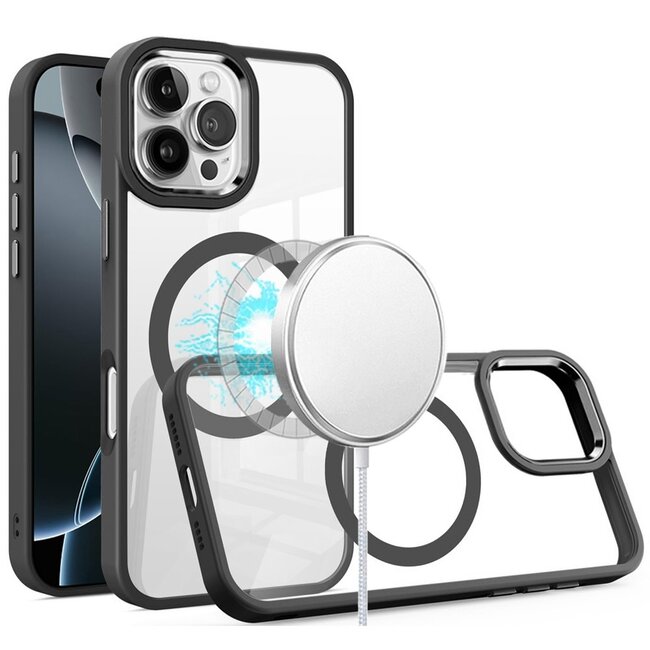 For Apple For Apple iPhone 16 Pro Max 6.9 inch Greatest Clear Acrylic Thick Metal Button Hybrid