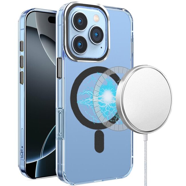For Apple For Apple iPhone 16 Pro 6.3 inch Matching Clear Transparent Circle Design Case Cover