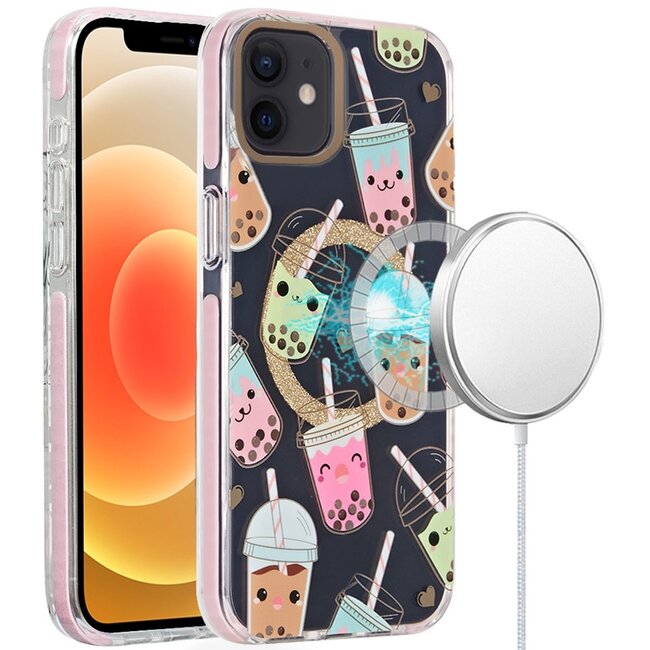 For Apple [PolyBag] For Apple iPhone 15 Pro Max Magnetic Double Layer IMD Design Case