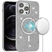 For Apple For Apple iPhone 12 Pro Max 6.7 Diamond Magnetic Circle with CD Pattern Hybrid