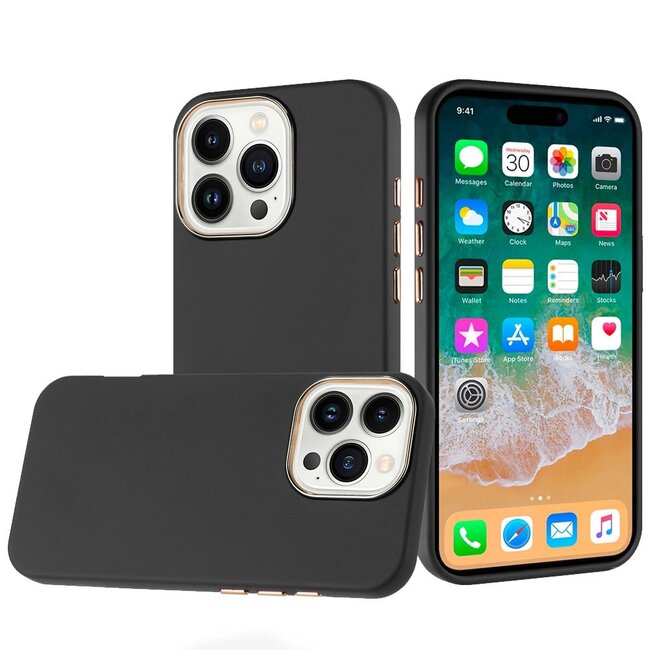 For Apple For Apple iPhone 16 Pro Max 6.9 inch Classy Slick Chromed Around Hybrid Case Cover