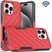For Apple For Apple iPhone 15 Pro Max Noble lined shockproof dual layer hybrid in Slide-Out Package