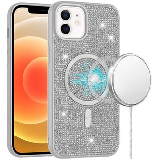 For Apple For Apple iPhone 12 & iPhone 12 Pro Diamond Magnetic Circle with CD Pattern Hybrid