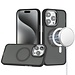 For Apple For Apple iPhone 15 Pro Max Royal Magnetic Ring Skin-Touch HQ Metal Buttons/Camera Lip Hybrid