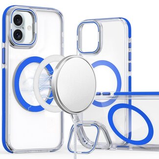 For Apple For Apple iPhone 16 Plus 6.7 inch MagSonic Camera Bracket Stand Magnetic Ring Circle Hybrid
