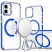 For Apple For Apple iPhone 16 Plus 6.7 inch MagSonic Camera Bracket Stand Magnetic Ring Circle Hybrid