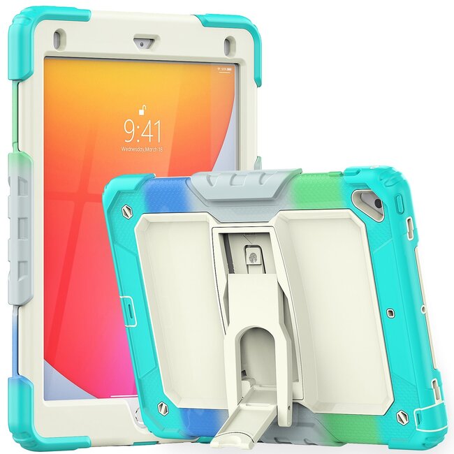 For Apple For Apple iPad Pro 11inch 2024 Heavy Duty Full Body Rugged Tablet Kickstand Case Cover