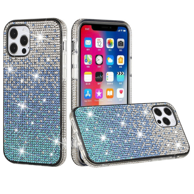 Techy For Apple iPhone 15 Pro Party Diamond Bumper Bling Hybrid Case Cover