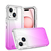 For Apple For Apple iPhone 15 Pro 3in1 Two Tone Shockproof Transparent Hybrid Case