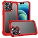 For Apple For Apple iPhone 15 Pro Ultimate CaseX Transparent Hybrid Case with Metal Buttons And Camera Edges