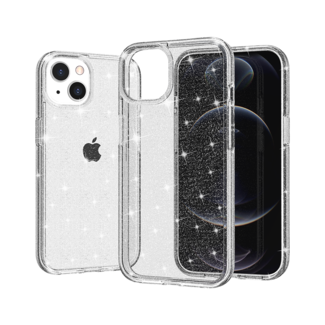 For Apple For Apple iPhone 12 Pro Max 6.7 Glitter Ultra Thick 3mm Transparent Hybrid Case Cover