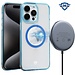 For Apple For Apple iPhone 15 Pro METKASE Transparent Magnetic Circle Simplistic Hybrid