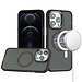 For Apple For Apple iPhone 12 Pro Max 6.7 Royal Magnetic Ring Skin-Touch HQ Metal Buttons/Camera Lip Hybrid