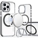For Apple For Apple iPhone 12 Pro Max 6.7 MagSonic Camera Bracket Stand Magnetic Ring Circle Hybrid