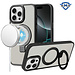 For Apple For Apple iPhone 16 Pro 6.3 inch METKASE Metal Chrome Kickstand Magnetic Circle Shockproof Matching Camera Hybrid in Slide-Out Package