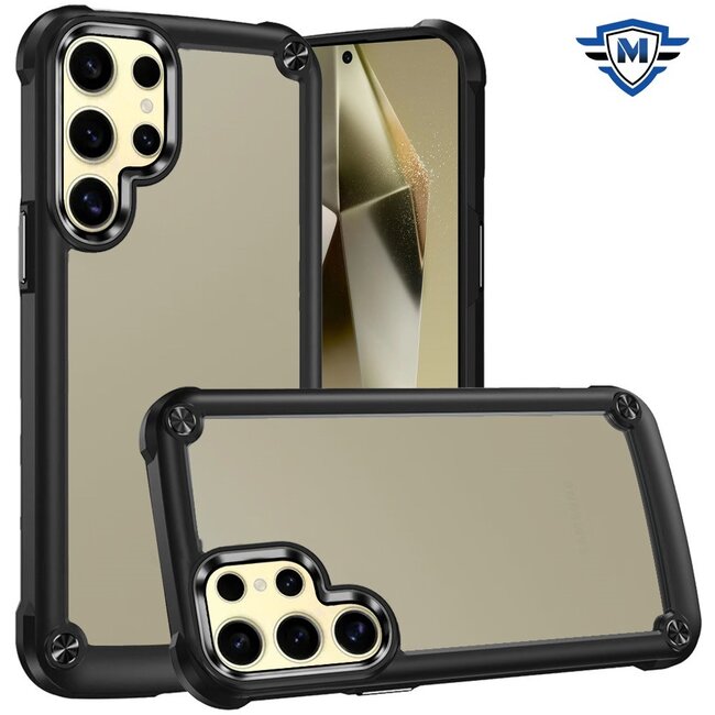 For Samsung For Samsung Galaxy s24 Plus METKASE Ultimate CaseX Transparent Hybrid Case with Metal Buttons And Camera Edges in Premium Slide-Out Package
