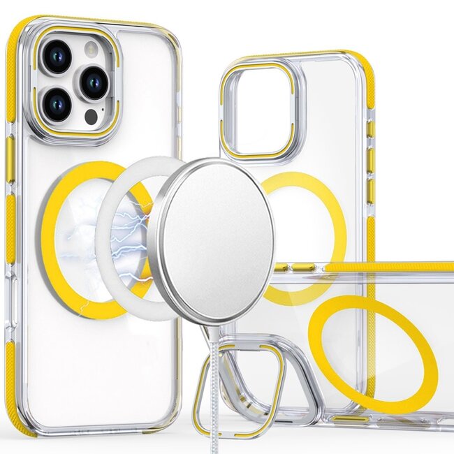 For Apple For Apple iPhone 16 Pro Max 6.9 inch MagSonic Camera Bracket Stand Magnetic Ring Circle Hybrid