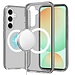 For Samsung For Samsung Galaxy S24 FE Sturdy Ultra Magnetic Circle Thick 3mm Transparent Hybrid